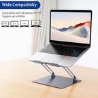 BESIGN LS10 Aluminum Laptop Stand, Ergonomic Adjustable Notebook Stand - Image 4