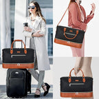 Weekender Bag for Women, Travel Duffel Bag Carry On Overnight Bag - Image 2