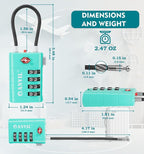 ANVIL 4 Digit Luggage Locks, TSA Locks - Image 7