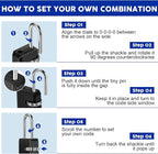 Chumia 32 Pack 3 Digit Combination Lock Small Combo Locks Waterproof Luggage - Image 4
