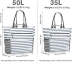 G4Free Beach Bag, Waterproof Sandproof Beach Tote Bag, Large Capacity Foldable - Image 2