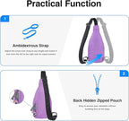 WATERFLY Small Crossbody Sling Backpack Anti Theft Backpack - Image 4
