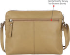 Wise Owl Accessories Small Soft Pebbled Real Leather Crossbody Handbags Purses - Image 4