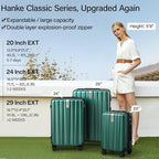 Hanke Expandable Hard Shell Luggage Sets 2 piece Carry on Luggage - Image 2