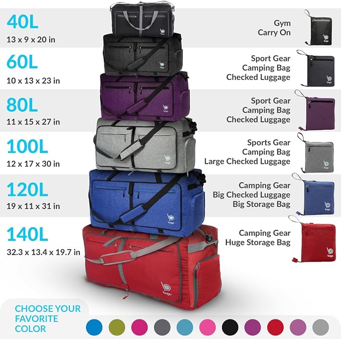 Bago Large Foldable Duffel Bags - Image 9