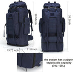 Hiking Backpack for Men 70L/100L Camping Backpack Military Rucksack Molle 3 - Image 2