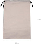 ZENPAC Travel Shoe Bag, Washable Breathable Cotton Fabric - Image 6