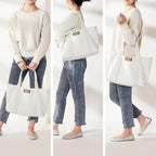 AW BRIDAL Monogram Canvas Tote Bag - Image 5