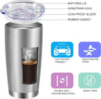 VEGOND 20oz Tumbler with Lid and Straw Stainless Steel Tumbler Cup Vacuum - Image 2