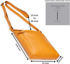 Small Soft Genuine Leather Crossbody Purse Women’s Sling Crossover Shoulder - Image 2