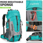 King'sGuard 60L Hiking Backpack Large Waterproof Camping Backpack - Image 3