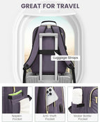 LOVEVOOK Laptop Backpack Purse for Women, Large Capacity Travel Business - Image 4
