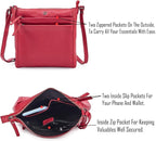 Small Soft Genuine Leather Crossbody Purse Women’s Sling Crossover Shoulder - Image 3