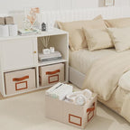 OUTBROS Foldable Storage Box for Shelves, 15 x 10.2 x 7.9 inch Fabric Baskets - Image 2