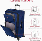SwissGear Sion Softside Expandable Luggage, Checked-Large 29-Inch - Image 4
