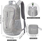ZOMAKE 25L Ultra Lightweight Packable Backpack, Foldable Hiking Backpacks Water - Image 2