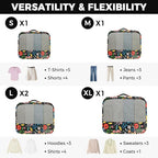 BAGAIL 9 Set Packing Cubes Luggage Packing Organizers - Image 2