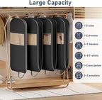 DIMJ 4 Pack 43" Space Saving Garment Bags - Image 7