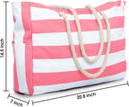 Becokan Beach Bag Large Beach Tote Bag - Image 4