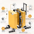 Krute Carry On Luggage 20 inch Aluminum Frame Suitcase - Image 4