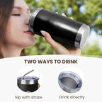 MEWAY 20oz Tumbler Double Wall Vacuum Insulated Travel Glitter Mug, Stainless - Image 3