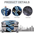 ANNA QUEEN Starry Ocean Wave Luggage Cover, Suitcase Protector - Image 4