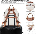 Backpack Purse for Women Laptop Backpack, Leather Travel Backpack Shoulder Bag - Image 7