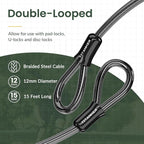 Titanker Bike Lock Cable, 12mm Thick Security Cable - Image 4