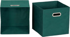 Household Essentials 6 ct Open Fabric Cube Storage Bins, Forest Green - Image 4