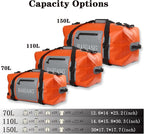 70L Waterproof Duffel Bag Travel Dry Bag, Large Capacity, Adjustable Thickened - Image 2