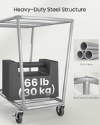 SONGMICS Laundry Basket with Wheels, 2-Section Laundry Sorter, 50.2 Gallons - Image 4