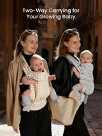 GROWNSY Baby Carrier Newborns to Toddlers, Ergonomic Baby Toddler Carrier Wraps - Image 2