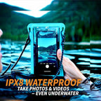 Waterproof Phone Pouch w/Long Lanyard | IPX8 Adventure Grade Cellphone Dry Bag - Image 5