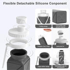 Collapsible Water Bottles Flexible Bpa Free Silicone Reusable Foldable Water - Image 7