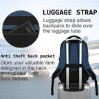 17 Inch Laptop Backpack, Business Anti Theft Slim Durable Laptops Backpack - Image 6