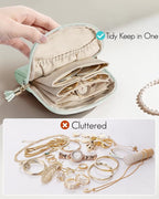 Vlando Small Jewelry Travel Case, Jewelry Pouch Bags - Image 6