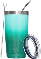MEWAY 20oz Tumbler Double Wall Vacuum Insulated Travel Glitter Mug, Stainless by MEWAY