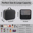Makeup Bag with Led Mirror, Travel Makeup Organizer with 3 Color Setting - Image 2