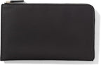 Leatherology RFID Black Onyx Slim Zip Travel Wallet by Leatherology