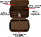 Gift Set 6 Slot Leather Watch Box - Image 6