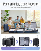 LIGHT FLIGHT Luggage Sets, 3 Piece Durable Suitcase Set - Image 2