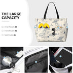Beach Bag for Women Beach Tote Bag Waterproof Sandproof Large Bags - Image 3