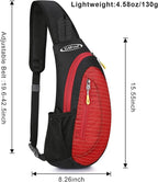 G4Free Sling Bag for Men Women, Small Crossbody Backpack Lightweight Chest - Image 3