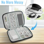 Custom Electronics Organizer Travel Case Customize Personalized Text Image - Image 3