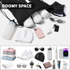 ZOMFELT 6Pcs Drawstring Backpack Drawstring Gym Bags, Foldable Draw String - Image 3