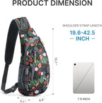 G4Free Sling Bag for Men Women, Small Crossbody Backpack Lightweight Chest - Image 4