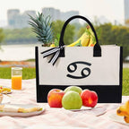 TOPDesign Embroidery Constellation Canvas Bag - Image 4