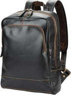 Leather Backpack for Men 15.6" Laptop Backpack 100% Madagascar top-Grain by Unknown