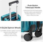 Hanke 14 Inch Underseat Carry On Luggage - Image 7