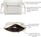 Wise Owl Accessories Small Soft Pebbled Real Leather Crossbody Handbags Purses - Image 3